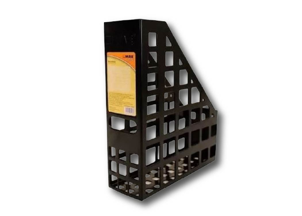 PORTA REVISTA PLASTICO NEGRO